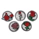 thumbnail image 2 of 5 Piezas de Parches de de Imitación con de Rosas, Hierro en La Aplicación, 2 of 8