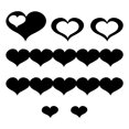 thumbnail image 4 of 14pcs Acrylique Miroir Coeur Forme Mur Autocollant Amour Acrylique Miroirs Autocollant, 4 of 8