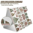 thumbnail image 2 of FORMRS A4 Clipboard Folder with Pen Holder Horizontal Foldable School Office Binder, Green Nordic Christmas House, 2 of 9