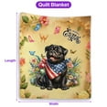 thumbnail image 5 of Pug Celebrates Spring and Enjoys a Happy Easter Quilt Blanket Dog Lover Gifts Cozy Comforter Throw Blanket - 02001, 5 of 5