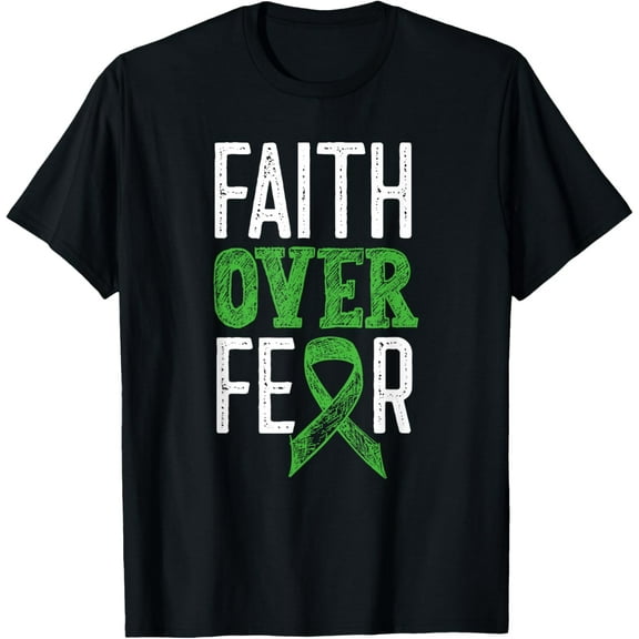 Cerebral Palsy Awareness Month Faith Over Fear Brain Damage T-Shirt Shirts