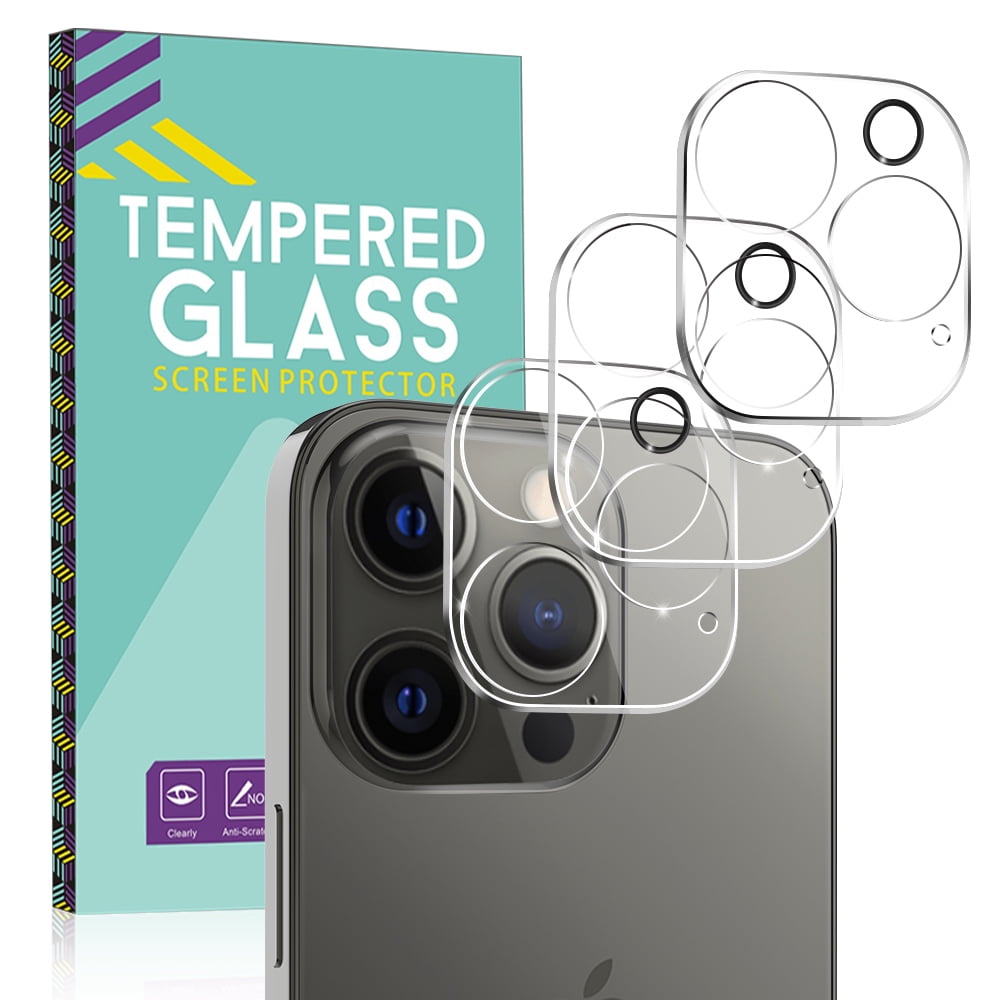 NIFFPD 3 Pack Camera Lens Protector Compatible for iPhone 13 Pro 6.1' 13 Pro Max 6.7', Scratch Resistant, Easy Install
