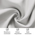 thumbnail image 6 of (4 Panel) Upgraded Outdoor Curtain Garden Patio Gazebo Sunscreen Blackout Curtains, Thermal Insulated White Curtains with Grommet | Waterproof& Windproof&UV-protection& Mildew Resistant,White 54*108in, 6 of 8