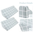 thumbnail image 4 of Almohada de cuña, almohada de posicionamiento, cojín para paciente postrado en cama, cojín de cuña triangular para dormir, 4 of 6