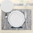 thumbnail image 3 of Ambesonne Nautical Place Mats Set of 4, Anchor Skull Sea, Standard Size, Beige Navy Blue, 3 of 6