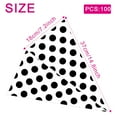 thumbnail image 4 of Cone Bag 100 PCS Cellophane Popcorn Bags 7 x 15 Inch Triangular Goody Bag Cello Party Favor Treat Bags with Twist Ties for Chocolate Candies Jelly Beans Handmade Snacks, 4 of 6