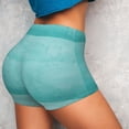 thumbnail image 4 of Fotbe Blue And Turquoise Shorts Sin Costuras – Shorts Deportivos de Cintura Alta para Mujer, Elásticos para Gimnasio, Yoga, Running o Ciclismo-Large, 4 of 8