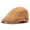 Khaki, variant on Men Women Retro Suede Gatsby Flat Duckbill Newsboy Hat Ivy Golf Driver Adjustable Cap
