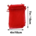thumbnail image 2 of BESTYASH 50Ud Bolsas De Tela Roja Con De Cordón Para Dulces Y En Fiestas, 2 of 5