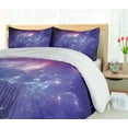thumbnail image 5 of Ambesonne Nebula Duvet Cover Sets, Milky Way Galaxy Stars, 2-King, Navy Purple, 5 of 7
