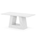 thumbnail image 6 of Tribesigns 63-Inch Dining Table for 4 to 6 People, Modern Rectangular Dining Room Table, Wooden Faux Marble Dinner Table with Sturdy Base, 6 of 7