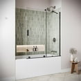 thumbnail image 3 of Samoggia 48'' x 58'' Semi-Frameless Sliding Bathtub Door with CrystalTech Treated 1/4'' Tempered, Clear Glass, Matte Black Hardware, SKU: AQ-1230-BL-L-R, 3 of 3