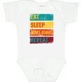 thumbnail image 3 of Inktastic Wakeboarding Eat Sleep Wakeboard Repeat Boys or Girls Baby Bodysuit, 3 of 5