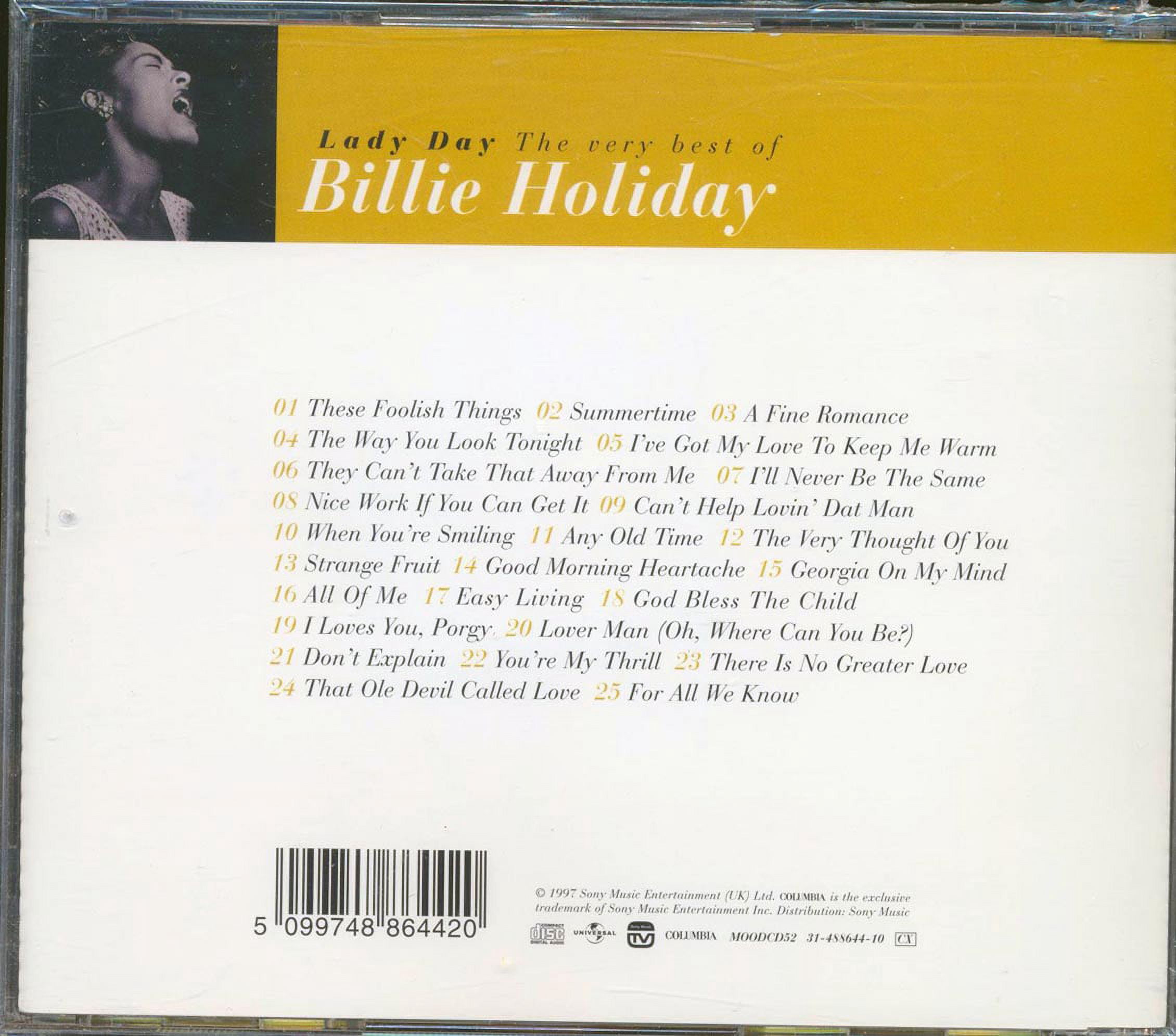 Billie Holiday - Lady Day: Very Best of - Music & Performance - CD