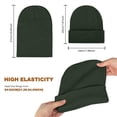 thumbnail image 2 of FADAACAI Winter Beanie for Men Women Unisex Beanie Winter Knitted Cuffed Soft Warm Hat For Men/Women Ski Watch Cap Warm Knit Hat Cuffed Cap Multi-color One Size Clearance！, 2 of 6