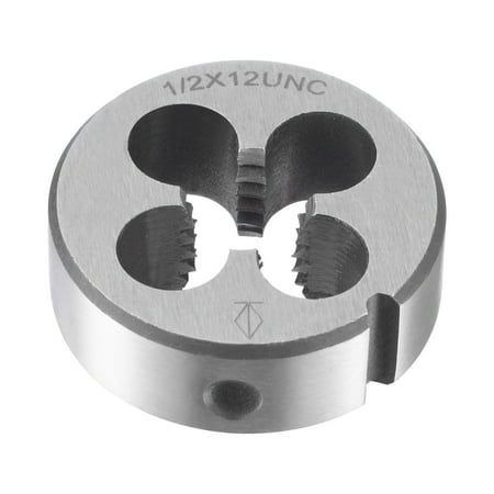 

Uxcell 1/2 -12 UNC Alloy Tool Steel Machine Thread Round Threading Die Hand Tool