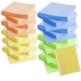 thumbnail image 4 of 100 Pack of 3"x3" 100 Sheet Sticky Note Pads in Pastel Colors for Office Note Taking - 100 Count of 3"x3" 100 Sheet Sticky Note Pads in Yellow, Green, Orange and Blue, 4 of 6