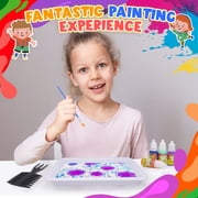 Glow Water Marbling Paint Kit, Painting Craft Kits for Kids Age 6-8, Gifts for 6 7 8 9 10-12 Year Old Boys Girls, Birthday Gift Ideas