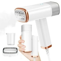 Portable Steamer for Clothes Foldable Handheld Clothing Wrinkles Remover for Garments,110V,20 Second Fast Heat-up,1000W,120ml Fabric Wrinkle Remover with Brush and Measure cup for Home Office Travel