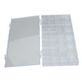 thumbnail image 1 of CAJA DE ALMACENAMIENTO DE JOYAS DE UNadas, 21 Cuadrículas Portátiles destinatario de Joyería Pequeña Transparente para cuentas para aretes, 1 of 7