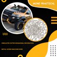 thumbnail image 3 of Vogacara 100 piezas RC coche tornillo profesional útil práctico RC tornillos reparables RC coche tornillo conjunto para RC coche niños adultos Kits de construcción modelo M2*6 Vogacara FN001756-01, 3 of 6