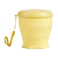 thumbnail image 2 of Vaso de agua plegable de silicona de 260 ml con tapa y cuerda colgante, taza portátil para viajes, camping y exteriores en rosa, amarillo, gris, azul y morado., 2 of 7