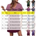 thumbnail image 4 of NXMZXB Summer Dresses for Women Casual V Neck Solid Color/Tie Dye Gradient Color Printed Short Sleeve T Shirt Dress with Pockets Loose Fit Beach Sundress B-Green S, 4 of 6