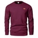 thumbnail image 1 of pstuiky camisas de manga larga para hombre, Sudadera deportiva informal para hombre, cuello redondo, color liso, de punto, de manga larga, con capucha versátil camisetas de hombre xxxl, 1 of 3