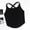 Black, variant on Einccm Women's Breathable Slim Fit Shapewear Tank Top with Cross Back Design, Ribbed Stretchy Camisole Vest for Yoga, Workout, Casual, Party, Fall Fashion, Fitted Undershirt for All Seasons