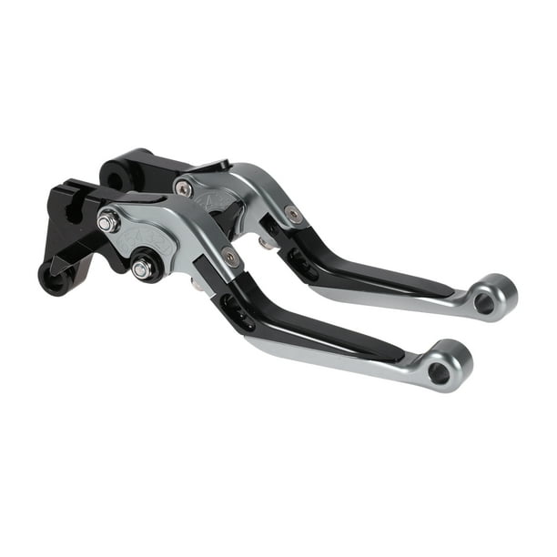 Palanca de freno y embrague corta larga para Yamaha YZF R1 15-22, palanca de manillar de motocicleta ajustable en 6 posiciones, aleación de aluminio, cabeza de titanio con mango negro