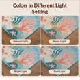 thumbnail image 7 of Design&I 6'x9' Washable Area Rug Blue Ocean Underwater Adventure Playful Marine Life with and Fish for Dining Room, Under Table, Office, Snag-Free, 7 of 7