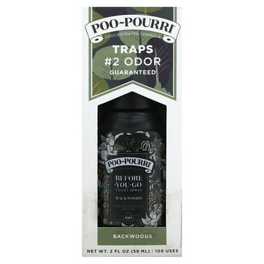 Before You Go Toilet Spray, Backwoods, Cypress, Fresh Air and Pine, 2 fl oz (59 ml), Poo-Pourri