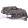 My Brest Friend Original Nursing Pillow, Grey and Yellow Fireworks