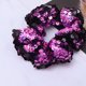 thumbnail image 4 of EeaseMX Exquisitas bandas para el cabello con lentejuelas, coleteros para niñas, mujeres y niñas (rosa), 4 of 8