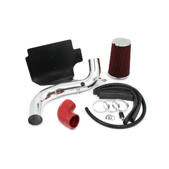 1998 1999 2000 2001 2002 2003 Chevrolet S-10 / GMC Sonoma I4 2.2L Heat Shield Cold Air Intake System with Filter - Red