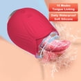 thumbnail image 1 of Powerful Rose Vibrator Female Toy Tongue Oral Licking Machine Nipple Clit Clitoris Stimulator Adults Goods Sex Toys for Women Gao Jinjia LED, 1 of 2
