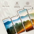 thumbnail image 6 of Elephant Stock Dreamy Mountainscape Wall Art - Horizontal Multi Panel Canvas - Living Room Wall Decor - Wellness Multi Panel - Teal And Purple Decor - 80" x 40", 6 of 8