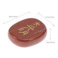 thumbnail image 4 of Jasper Rouge Gravé Reiki Chakra Pierres Précieuses de Palmier Guérison Cristaux Motif 4 (Rouge Foncé), 4 of 7