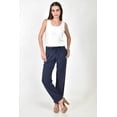 thumbnail image 5 of Pantalon de lino rayado Roman Fashion /Juvenil, 9205 (Azul marino) azul marino M, 5 of 5