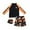 X6Orange, variant on uikmnh Kids Swimsuits Boys Long Sleeve Zip Up Rash Guard and Swim Trunks Set with Dinosaur Football Print Two Piece Swimwear Outfit for Kids Size:5-6 Years