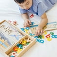thumbnail image 6 of Melissa & Doug Wooden See & Spell, 8 Spelling Boards and 64 Letter Pieces, Toddler Toys, 6 of 9