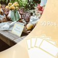 thumbnail image 4 of Tarjetas de Mesa QHAJRYYC 50 Pzs Doble Borde Dorado 5x9 cm, 4 of 7