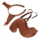 thumbnail image 4 of KAKOWELY 1 juego de accesorios para disfraz de ardilla de peluche, diadema con orejas de ardilla y cola falsa para cosplay., 4 of 5