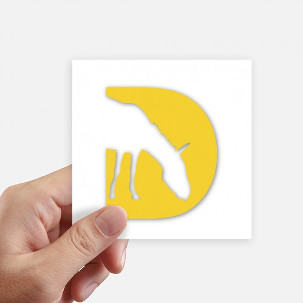 Donkeys Meals Outlines Grasslands Sticker Square Waterproof Stickers