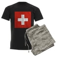 thumbnail image 6 of CafePress - Flag Of Switzerland Men's Dark Pajamas - Men's Dark Loose Fit Cotton Pajama Set, 6 of 7