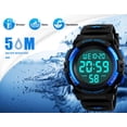thumbnail image 5 of KIDPER Reloj digital para niños, relojes LED deportivos impermeables con alarma para niños y niñas, 5 of 5