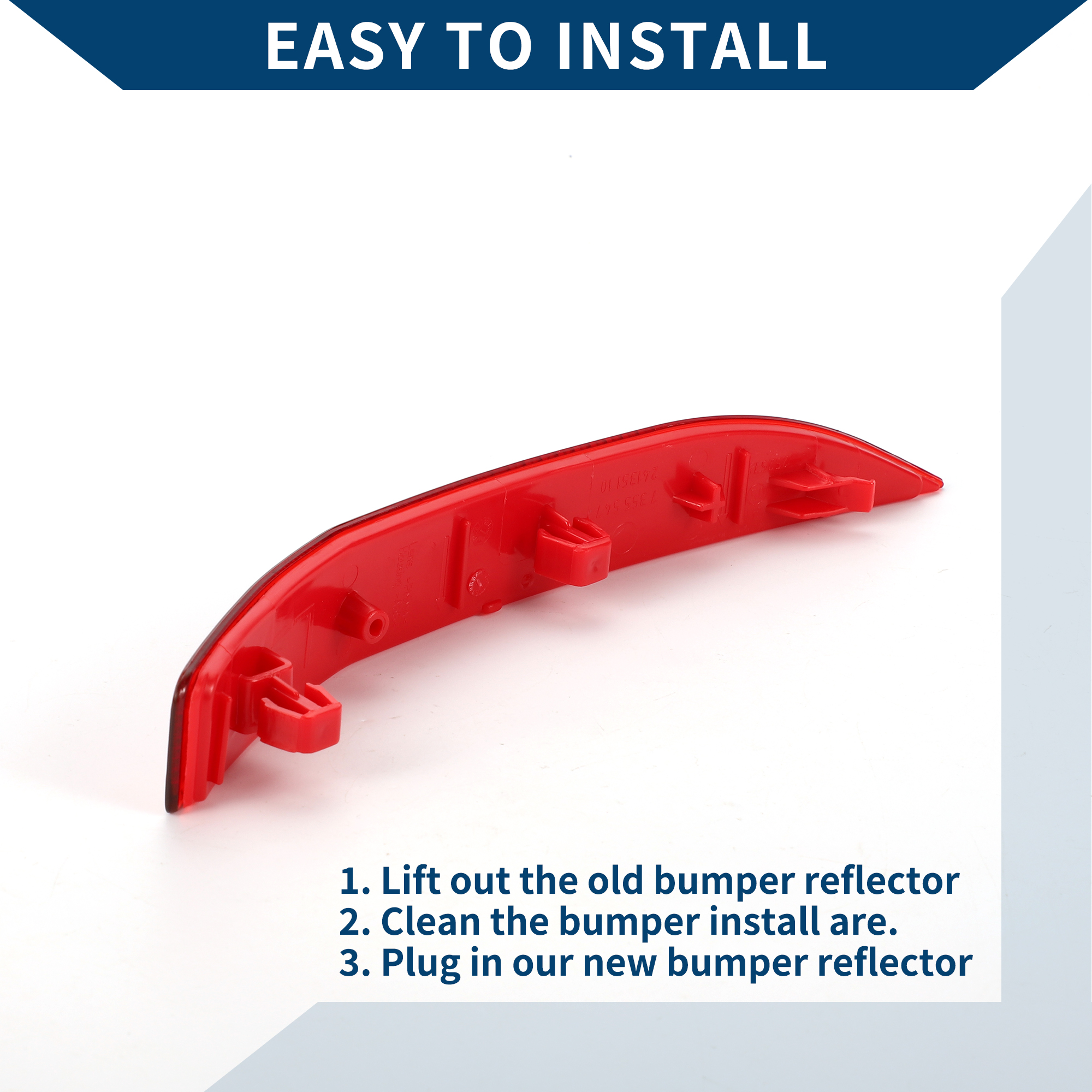 Unique Bargains No.61617355547 Bumper Reflector for BMW X1 2016-2019 Rear Left