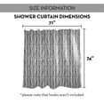 thumbnail image 7 of Creative Products Black And White Herringbone Pattern 71x74 Shower Curtain, 7 of 7