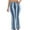 Blue, variant on Jeans for Women High Waist Washed Distressed Patchwork Bow Wide Leg Pants Blue Wide Leg Denim Pants 2XL