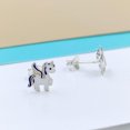thumbnail image 3 of Unicorn Studs Earrings Tiny Earrings Colourful Animal Ear Stud for Minimalist Gift 925 Sterling Silver, 3 of 5